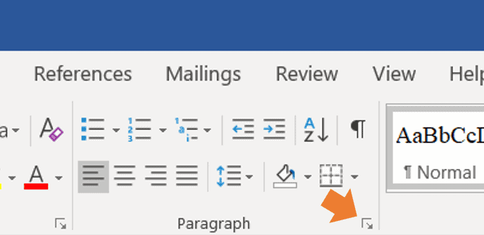 No extra space when formatting your manuscript in Microsoft Word